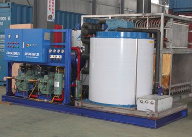 Salt water ice flaker machine