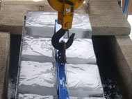 Traditional block ice machine